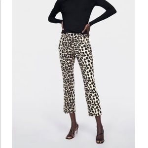 Zara cheetah print pants